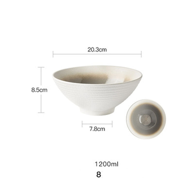 European Style Hotel Restaurant Big Dish Creative Ramen Beef Noodle Ceramic Bowl 1616570387378
