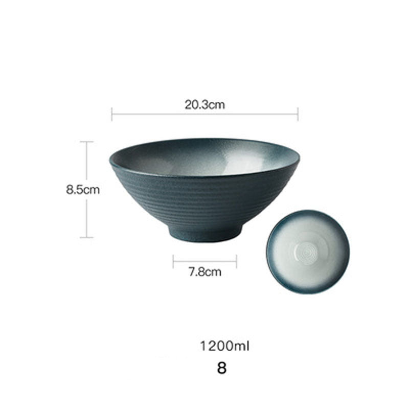 European Style Hotel Restaurant Big Dish Creative Ramen Beef Noodle Ceramic Bowl 1616570387394