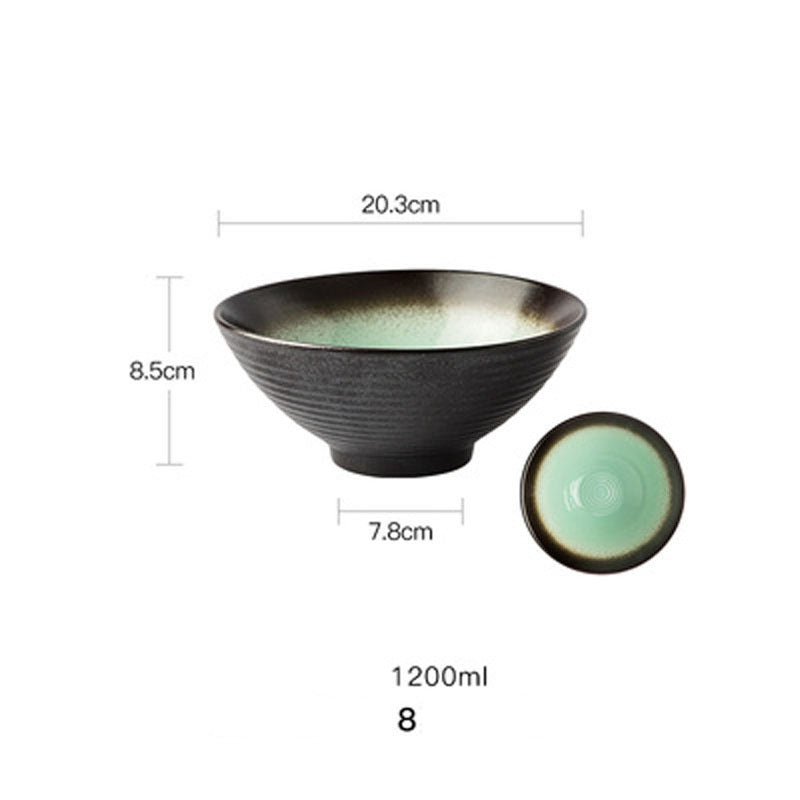 European Style Hotel Restaurant Big Dish Creative Ramen Beef Noodle Ceramic Bowl 1616570387397