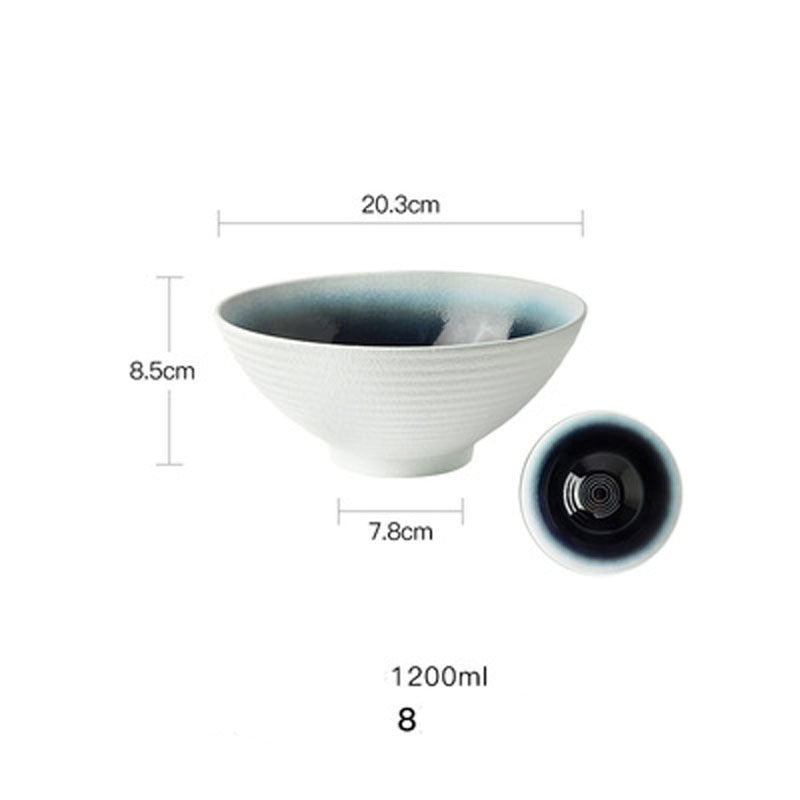 European Style Hotel Restaurant Big Dish Creative Ramen Beef Noodle Ceramic Bowl 1616570387399