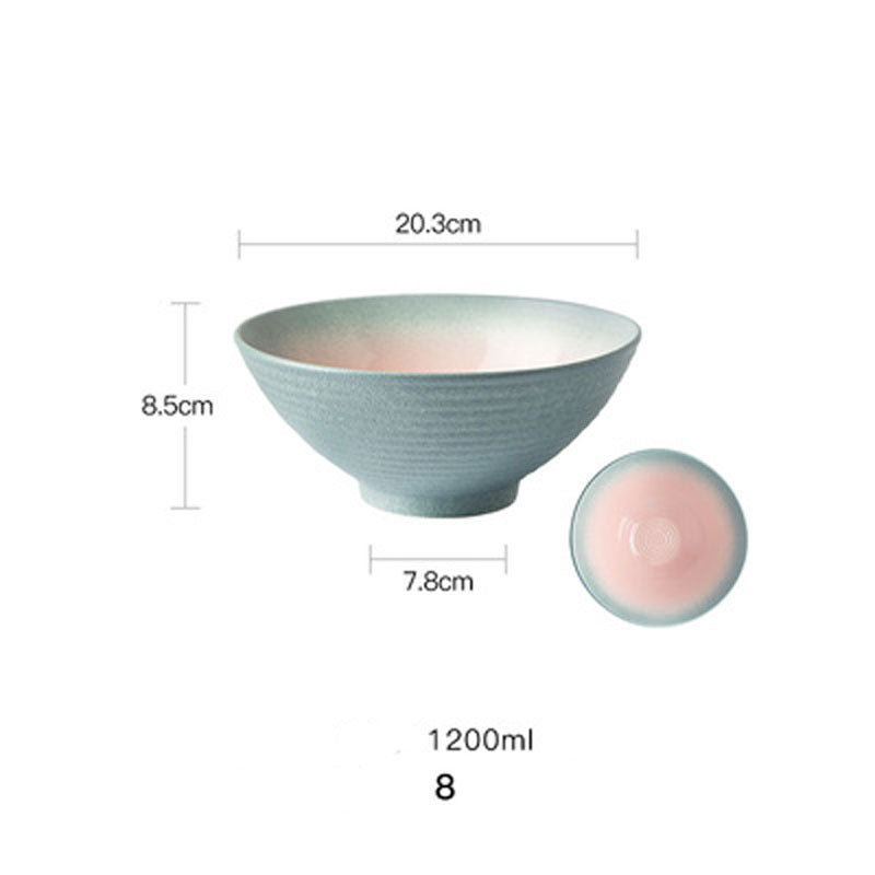 European Style Hotel Restaurant Big Dish Creative Ramen Beef Noodle Ceramic Bowl 1616570387404