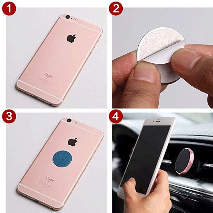 Mobile Phone Magnetic Metal Disc Sticker - 图片 2