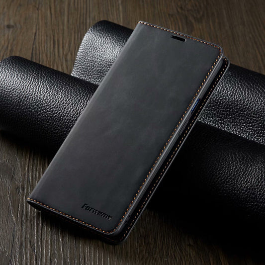 Suitable For  Skin-Sensing Mobile Phone Case Wallet Card Holster Flip Cover Case - 图片 1