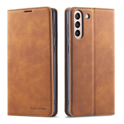 Suitable For  Skin-Sensing Mobile Phone Case Wallet Card Holster Flip Cover Case - 图片 9