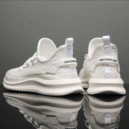 All Black Work Shoes Men's Mesh Men's Shoes Breathable Lightweight Mesh Shoes Summer Mesh Sports Casual Shoes 1616641828980