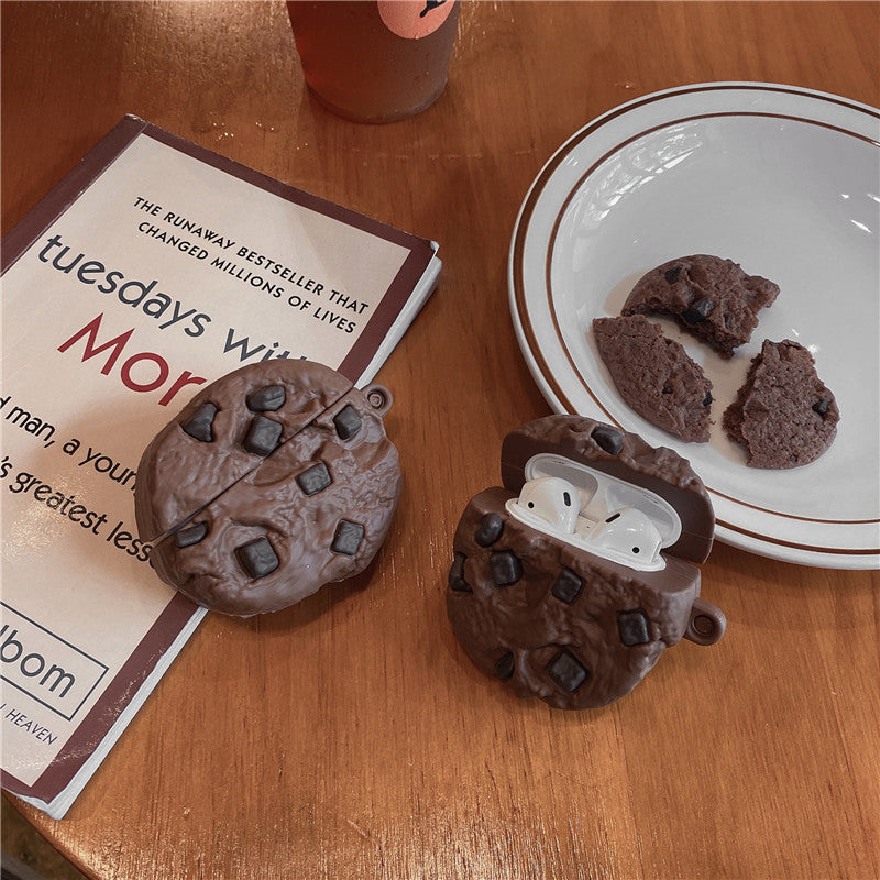 Compatible with Apple, Simulation Chocolate Chip Cookie Airpods Protective Cover 1616764664761 296a4056 da3d 4f7f 8e7c dfd201