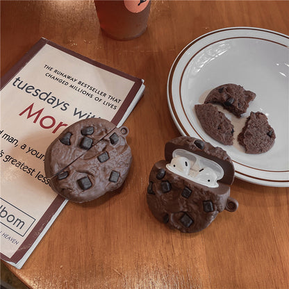 Compatible with Apple, Simulation Chocolate Chip Cookie Airpods Protective Cover 1616764664761 296a4056 da3d 4f7f 8e7c dfd201