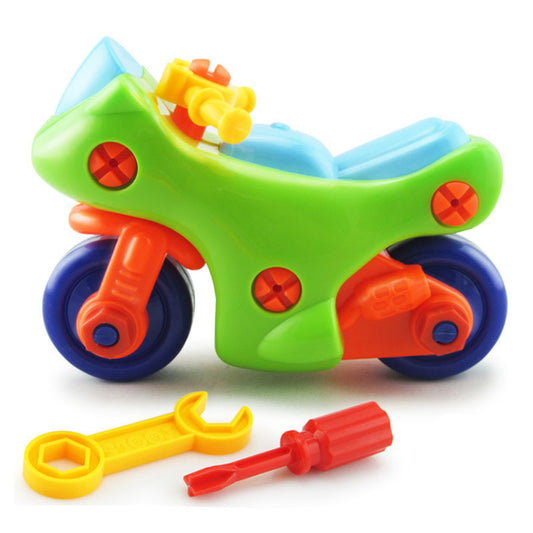 Children's Toys Detachable and Assembled Motorcycle Plastic Building Block Toys 1616827648713
