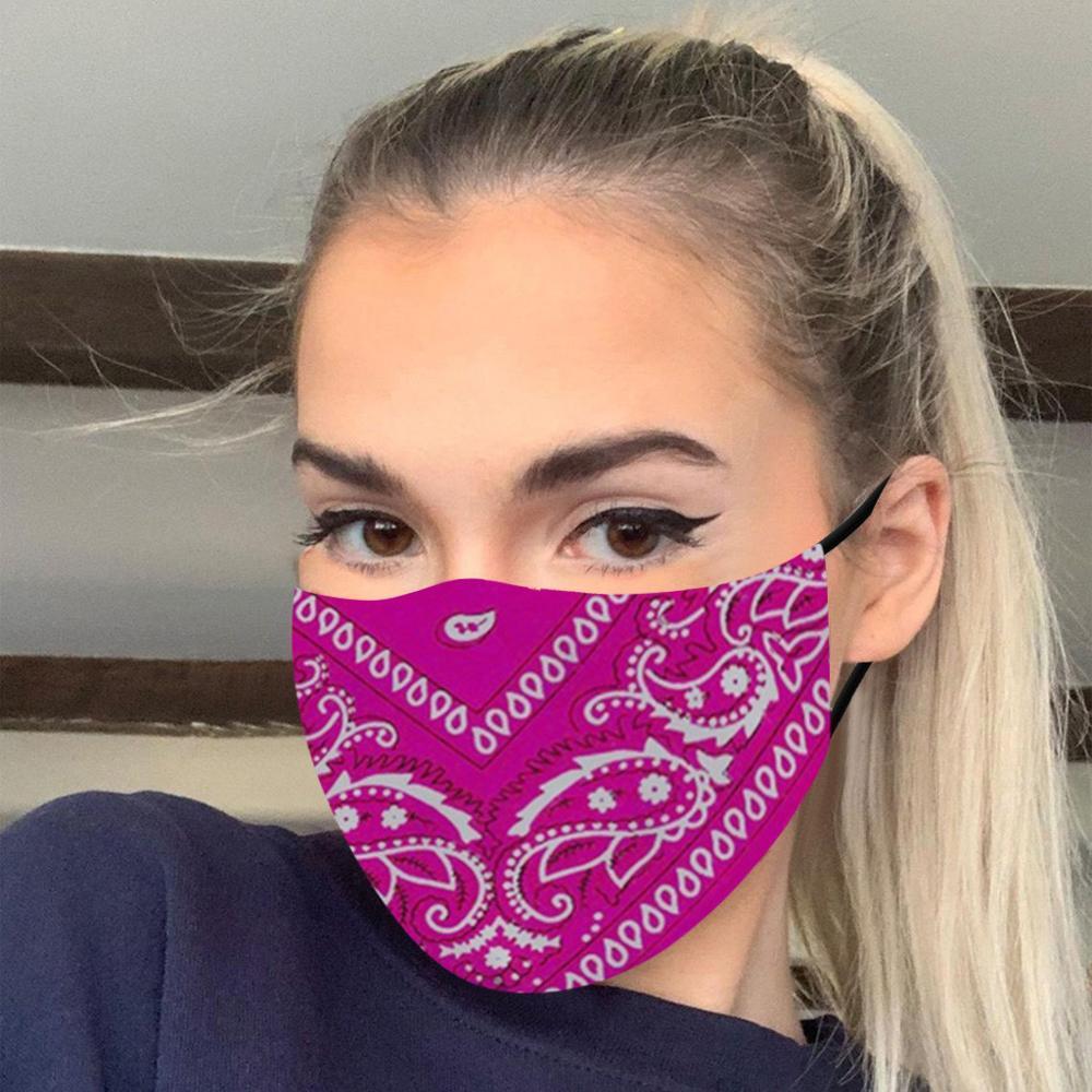 Cashew Flower Adjustable Ear-hook Printing Mask Protective Washable Cotton Cloth Mask 1616832793869