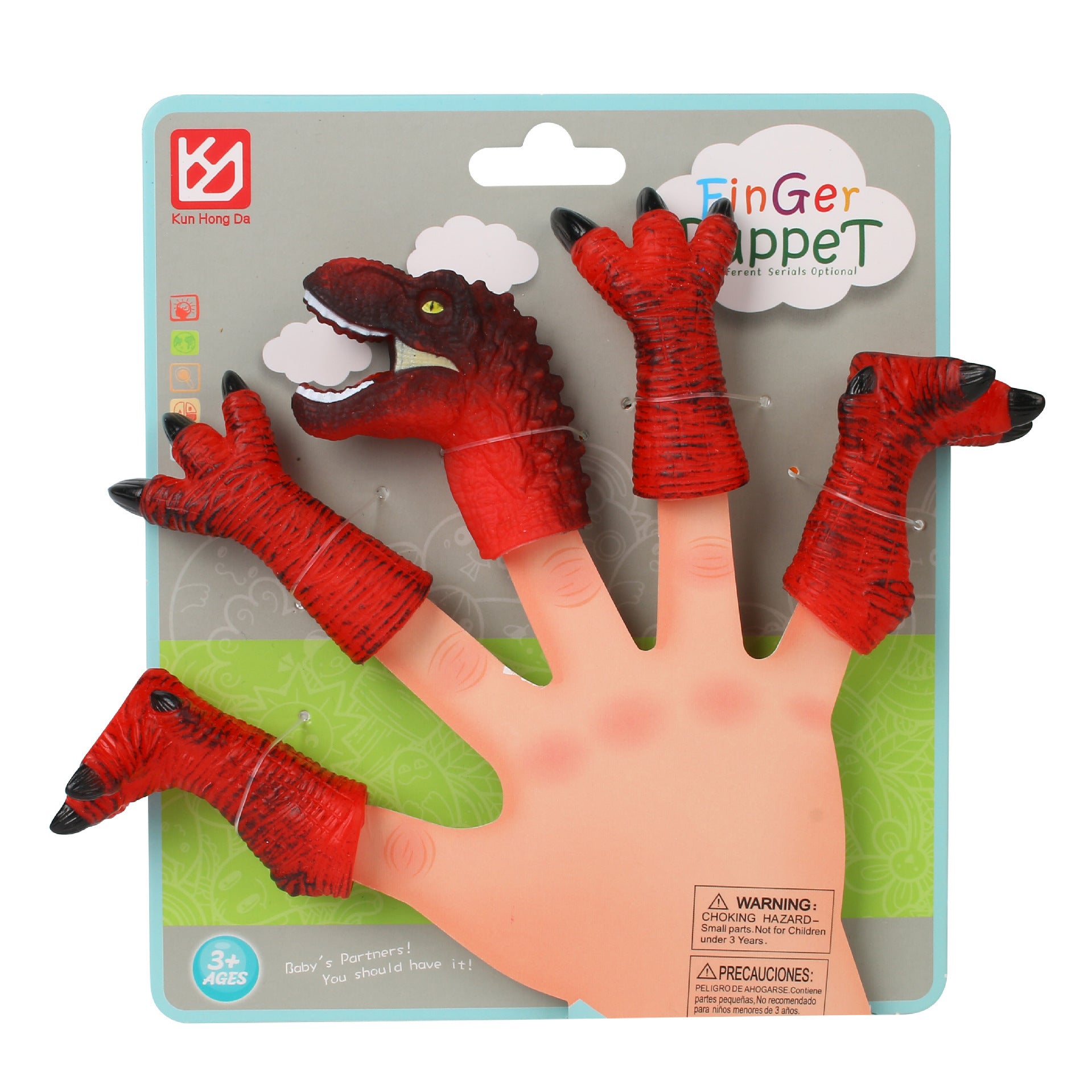 Children's Finger Dinosaur Doll Tyrannosaurus Model 1616926747527