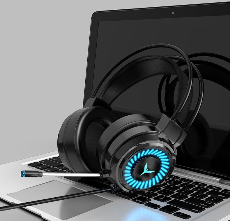 King G60 Gaming Headphones Gaming Wired 7.1 Channel Eating Chicken Desktop Computer Notebook Headset 1617000823200