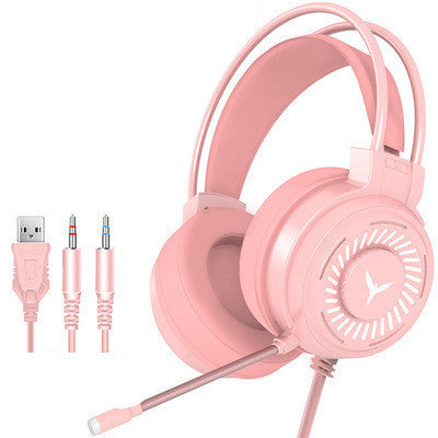 King G60 Gaming Headphones Gaming Wired 7.1 Channel Eating Chicken Desktop Computer Notebook Headset 1617000823248