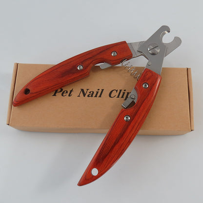 Pet Nail Clippers Set With Wooden Handle Dog Nail Clippers 1617070014540