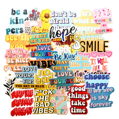 40 Inspirational English Graffiti Stickers Trolley Case Laptop Stickers Cartoon Series Waterproof Stickers - HD Wireless Product #5