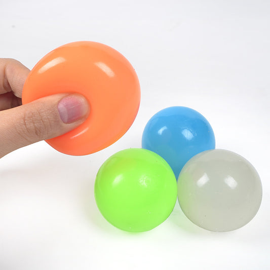 The Same Luminous Ceiling Ball Vibrato Fluorescent Sticky Target Ball Children's Sticky Wall Ball 1617174850615