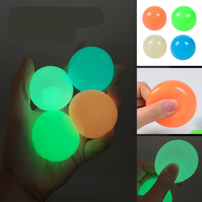 The Same Luminous Ceiling Ball Vibrato Fluorescent Sticky Target Ball Children's Sticky Wall Ball 1617174850616