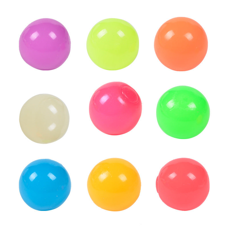 The Same Luminous Ceiling Ball Vibrato Fluorescent Sticky Target Ball Children's Sticky Wall Ball 1617174850650