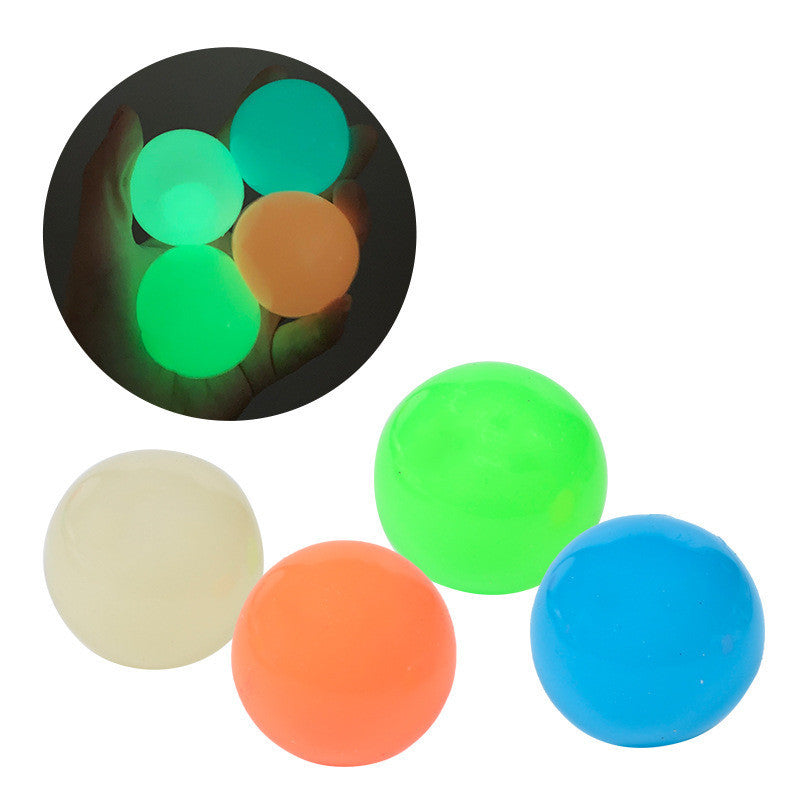 The Same Luminous Ceiling Ball Vibrato Fluorescent Sticky Target Ball Children's Sticky Wall Ball 1617174850652