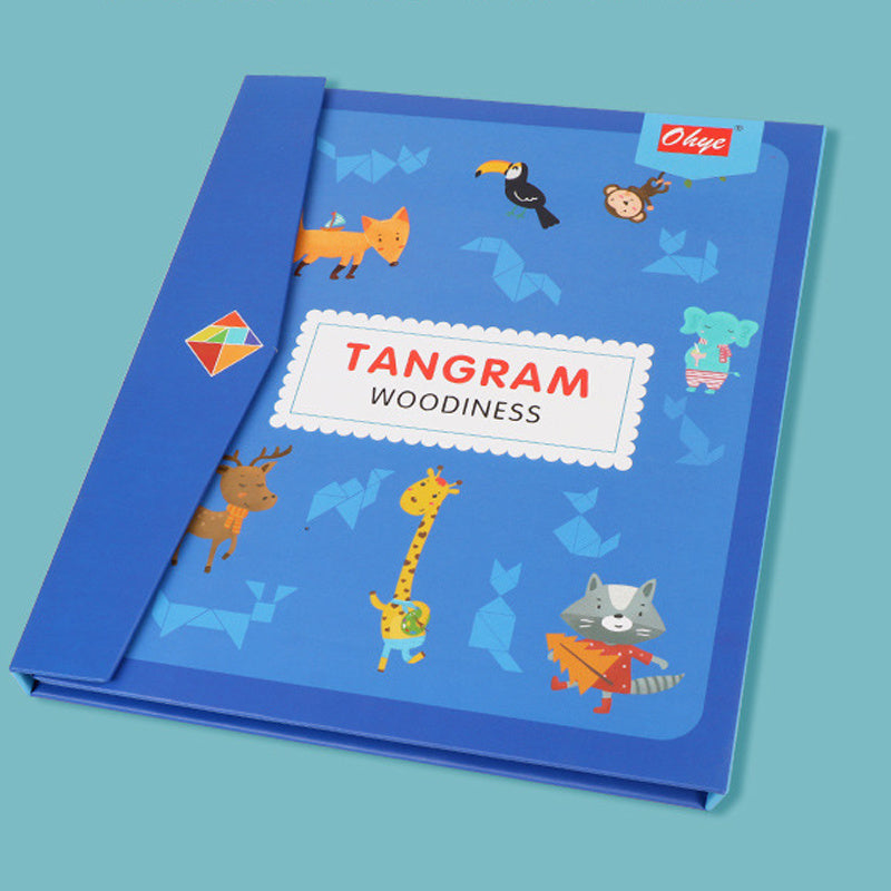 Children's Wooden Magnetic Tangram Educational Toy 1617176031204