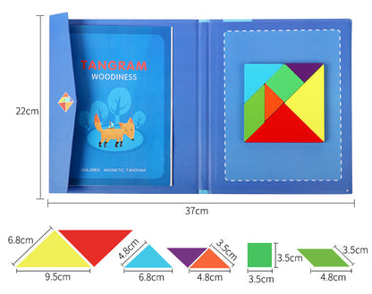 Children's Wooden Magnetic Tangram Educational Toy 1617176031250