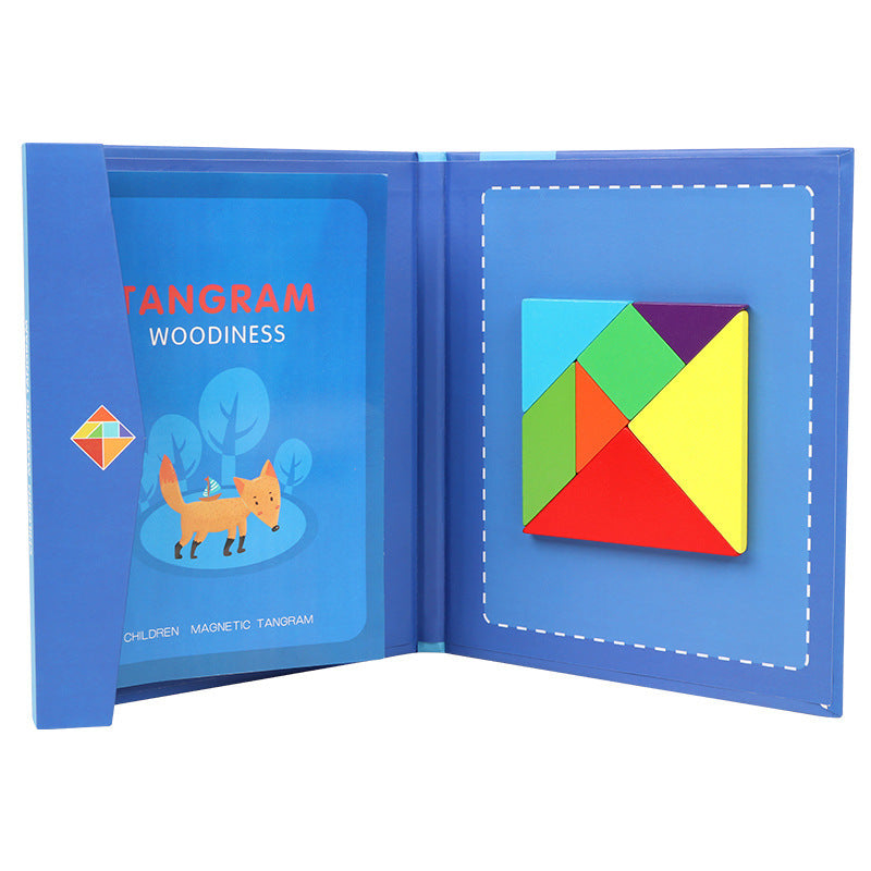 Children's Wooden Magnetic Tangram Educational Toy 1617176031256
