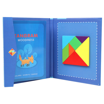 Children's Wooden Magnetic Tangram Educational Toy 1617176031256