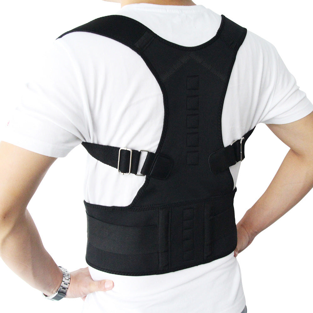 Adjustable Magnetic Posture Corrector Corset Back Men Body Shaper Brace Back Shoulder Belt Lumbar Support 1617176216616