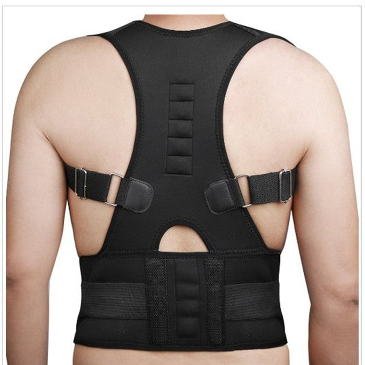 Adjustable Magnetic Posture Corrector Corset Back Men Body Shaper Brace Back Shoulder Belt Lumbar Support 1617176292697