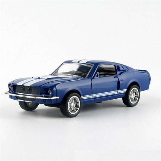 Mustang  Door Pull Back Alloy Car Alloy Toy Car Model 1617184069570