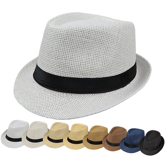 Monofilament Straw Hat Solid Color Parent-child 1617185894285