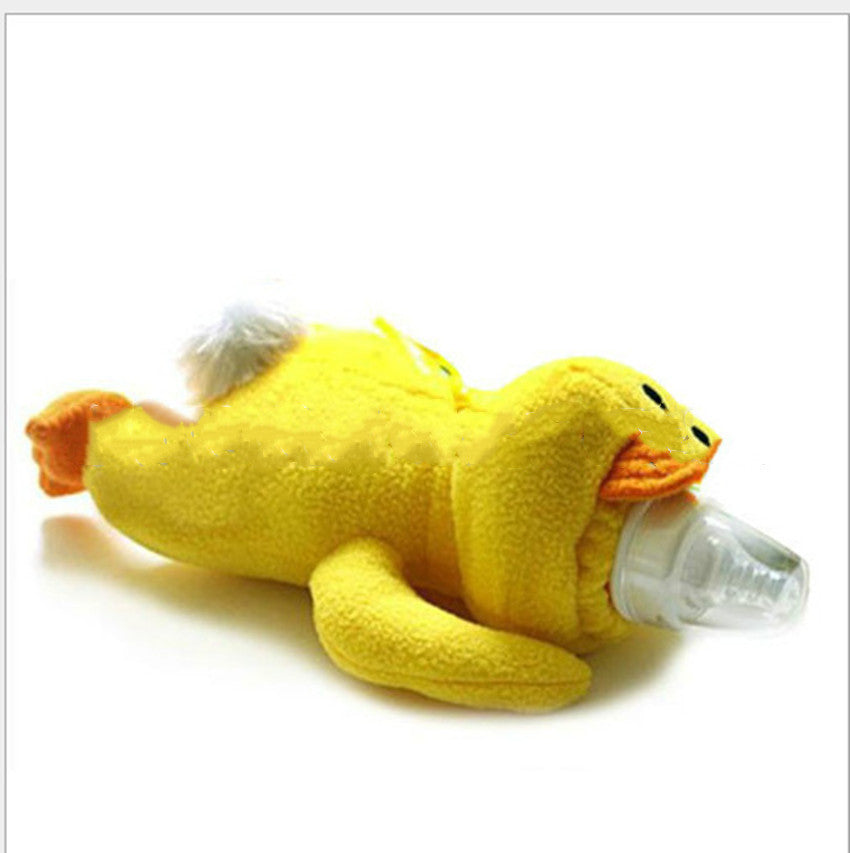 Plush Milk Bottle Cover Animal Model Duck Mother Baby Heat Preservation Product Feeding Artifact 1617245412220