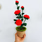 Handmade Sunflower Rose Flower Plush Plant Home Bedroom Decoration Christmas Valentine's Day Gift 1617256771121