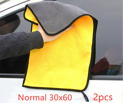 Absorbent double-sided velvet thickened car wash towel 1617288095179