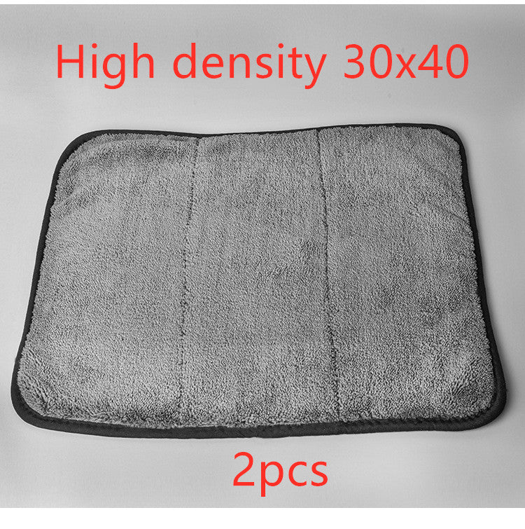 Absorbent double-sided velvet thickened car wash towel 1617288116282