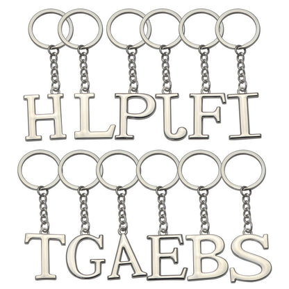 English Alphabet Keychain Keychain Personal Name Letter Pendant 1617333041258