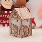 Creative Small Wooden House Christmas Decorations 1617341377057