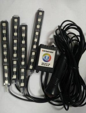 Automotive atmosphere One to four lights Remote 4x9 LED atmosphere lamp Indoor foot lamp 1617438592468