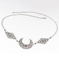 Hollow Out Moon Diamond Hair Chain