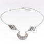 Hollow Out Moon Diamond Hair Chain
