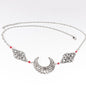 Hollow Out Moon Diamond Hair Chain