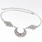 Hollow Out Moon Diamond Hair Chain