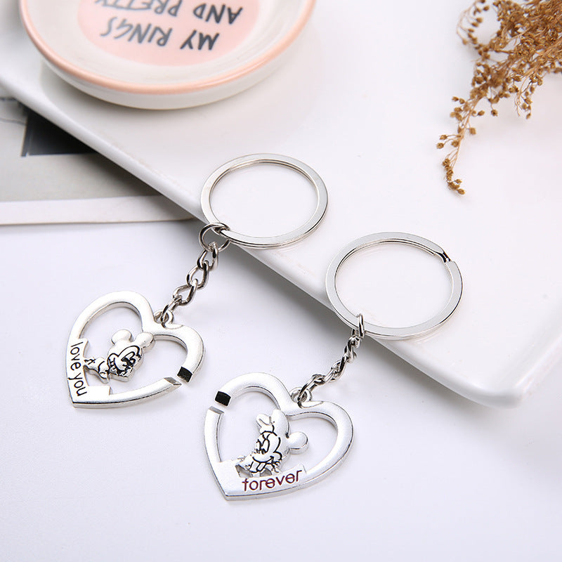 Couple Keychain Cupid Key Pendant Hot-selling Small Gift 1617585421077