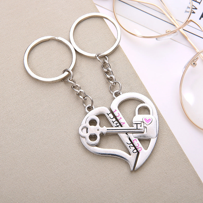 Couple Keychain Cupid Key Pendant Hot-selling Small Gift 1617585421082