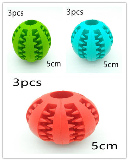 Pet Slow Feeder Dog Toy Cute Funny Rubber Dog Ball Toy 1617590052501