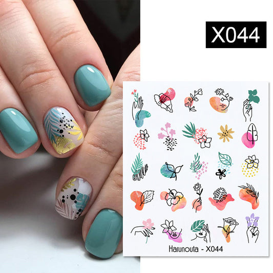 Fruit Animal Butterfly Flower Nail Sticker 1617590685948