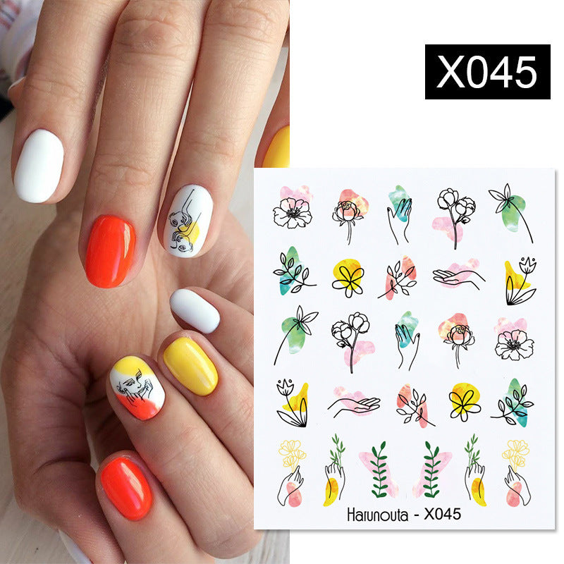 Fruit Animal Butterfly Flower Nail Sticker 1617590685957