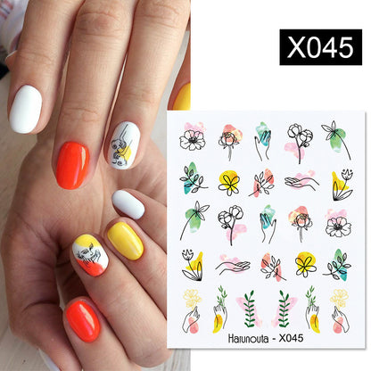 Fruit Animal Butterfly Flower Nail Sticker 1617590685957