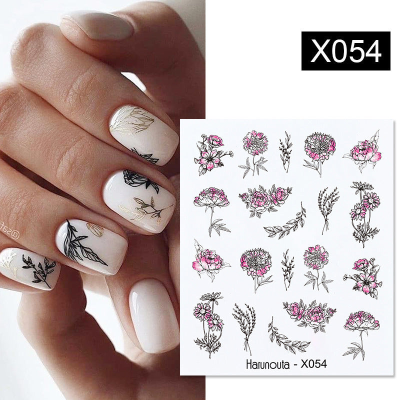 Fruit Animal Butterfly Flower Nail Sticker 1617590685967