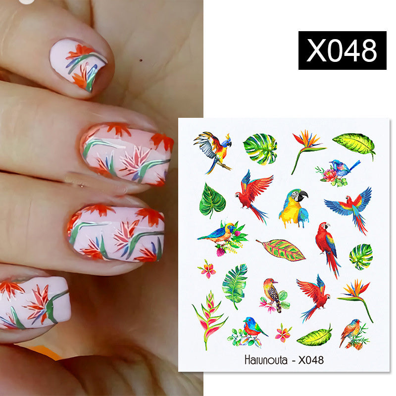 Fruit Animal Butterfly Flower Nail Sticker 1617590685969