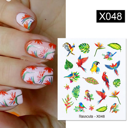 Fruit Animal Butterfly Flower Nail Sticker 1617590685969